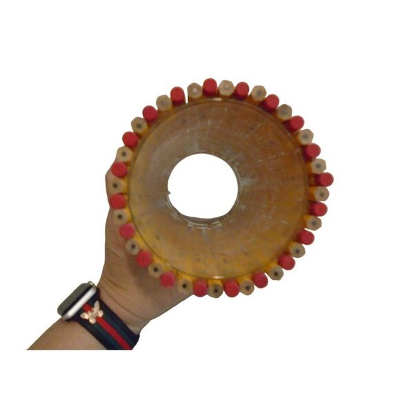 Handmade Pencil Vase Pencil Holder Teacher Gift Real Pencils with Glass Vase Und - Picture 3 of 4